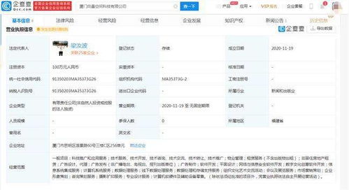 字節跳動旗下新公司落戶廈門 注冊資本100萬元 聚焦計算機與軟硬件零售